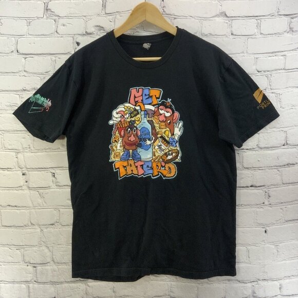 Portland Prints Tee Shirt Mens Sz L Get Tater’d Potato Head Fries Chips Vodka - Picture 2 of 6